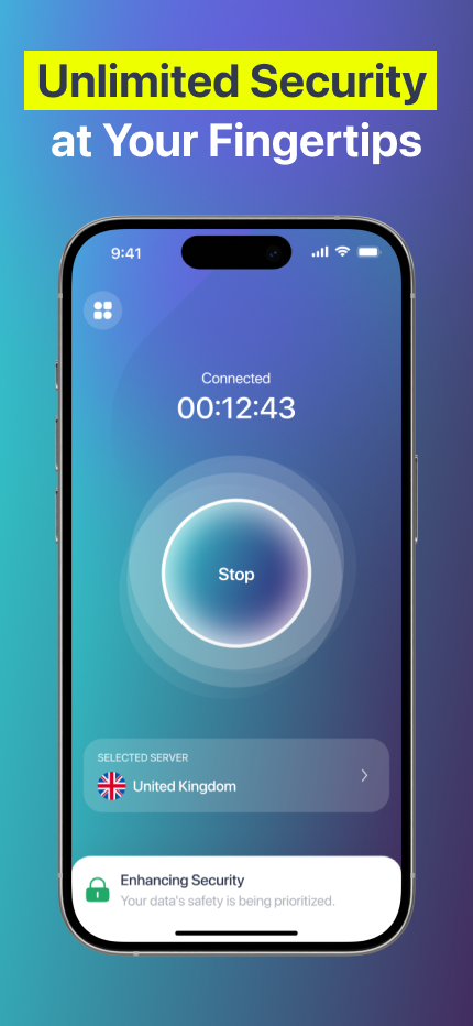 Protectra VPN App Screenshot